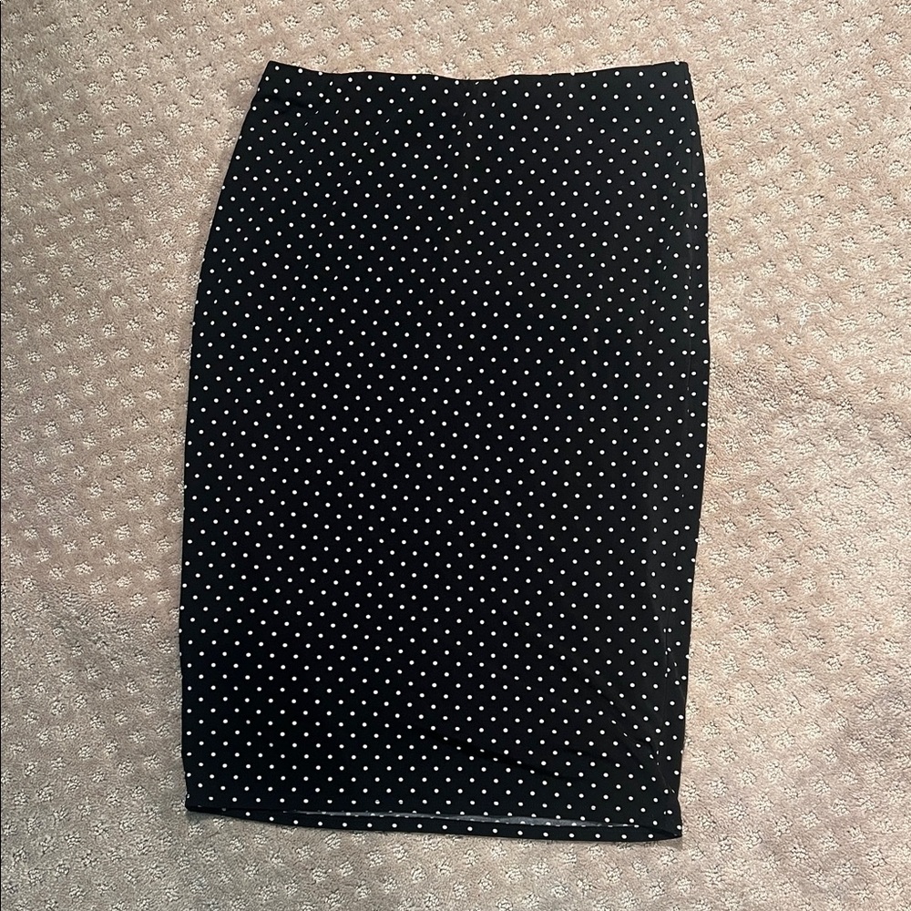 Philosophy Black and White Pencil Skirt